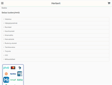 Tablet Screenshot of herbert.fi